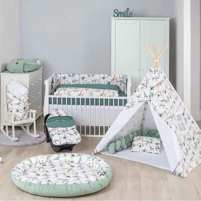 Drap Housse couffin Ovale - SEVIRA KIDS - Collection Safari - Satin de coton - Fabrication française-5