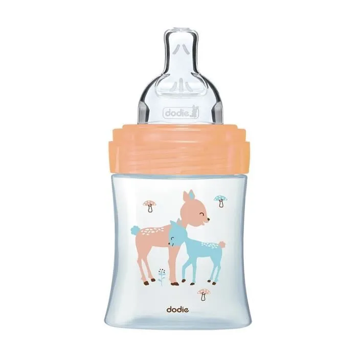 Coffret Biberon Verre Biche - Dodie - Triangle, Tétine Plate, Anti-Colique - 150ml et 270ml-1