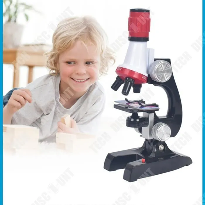 Jouets microscopiques TD® Simulation Longueur focale réglable Réglage de la source lumineuse de l'objectif-1
