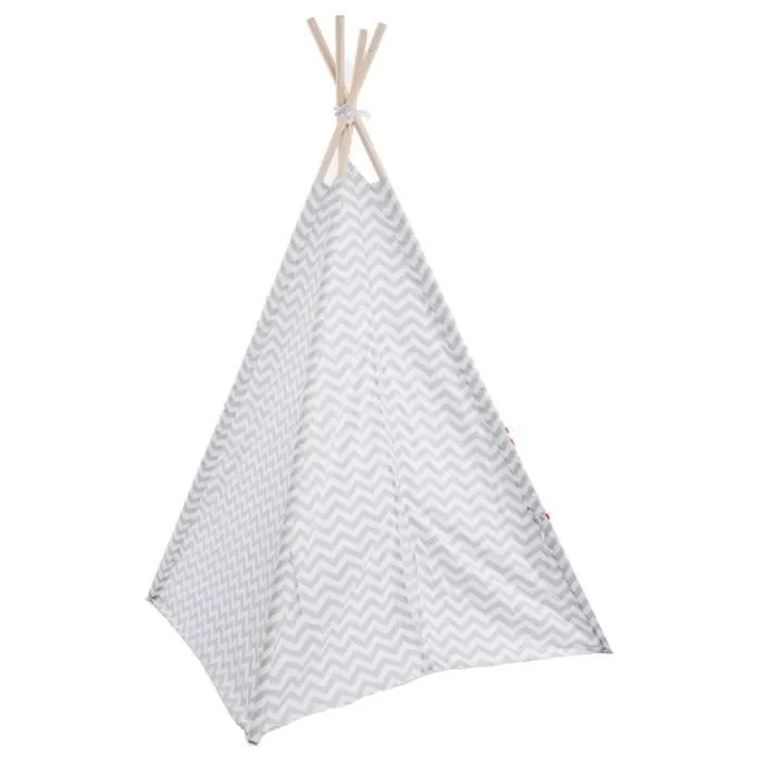 Tipi décoration gris - ATMOSPHERA FOR KIDS - Pour Enfant - Bibliothèque avec bac de rangement sur roulettes-2