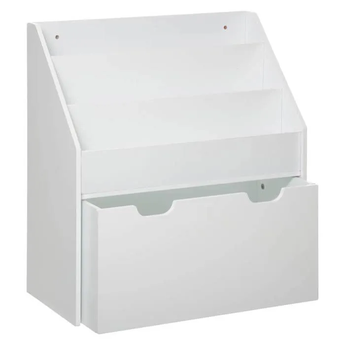 Bibliotheque bac roulettes Blanc Atmosphera-2