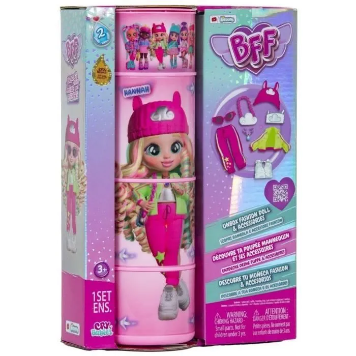 Poupée mannequin BFF Cry Babies IMC TOYS - Série 2 - Hannah - 20cm-3