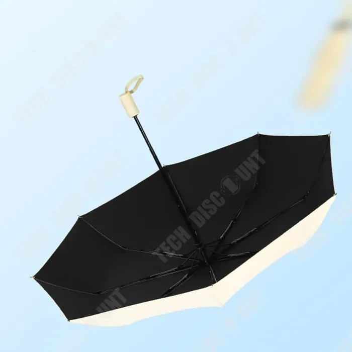 TD® Parapluie pour la pluie et le beau temps Diamètre 98cm Poignée automatique Protection solaire et protection UV Parapluie pl-1