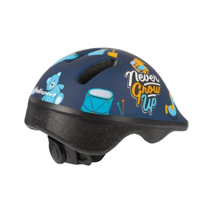 Polisport casque de vélo Never Grow Up junior bleu foncé-1