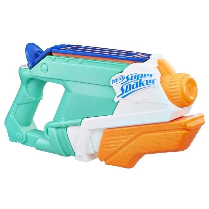 Pistolet à Eau Nerf Super Soaker Splashmouth - 2 Modes de Tir - Réservoir 591ml - Bleu-0