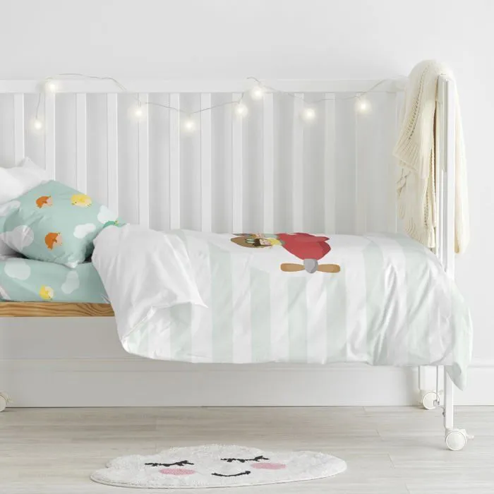Parure housse de couette 2 pièces Learning to fly 115x145 cm (Lit Bébé)-1