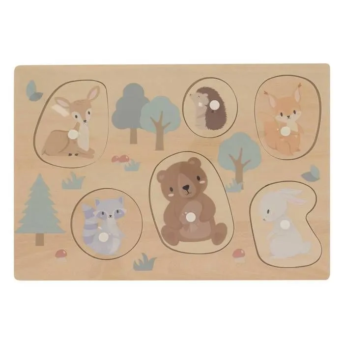 Puzzle bébé en bois 30x21cm - Multicolore - Atmosphera createur d'interieur-1