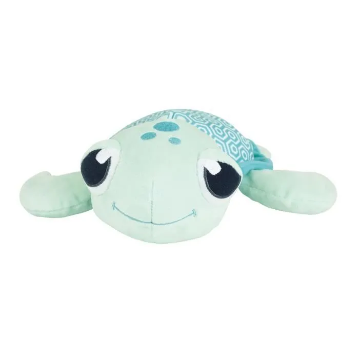 Ma Petite Carapace Peluche Tortue Lumineuse Naturelle +/- 25 cm - JEMINI - Chargeable à la lumière, fonctionne sans pile.-2