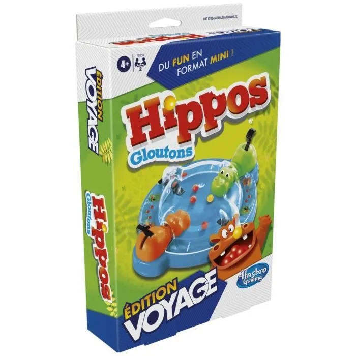 Hippos gloutons Voyage, jeu de société de voyage pour 2 joueurs, dès 4 ans, Hasbro Gaming-4