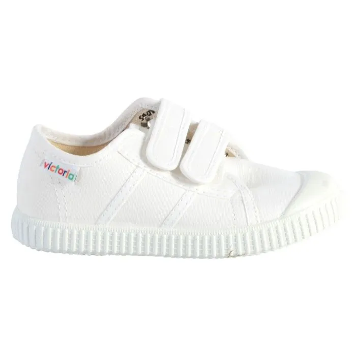 Basket Enfant Victoria - Blanc - Scratch - Textile - Fille-1