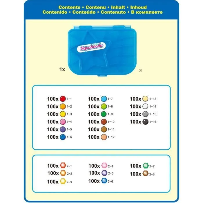 La méga recharge 2400 perles - AQUABEADS - 31502 - 24 couleurs-6