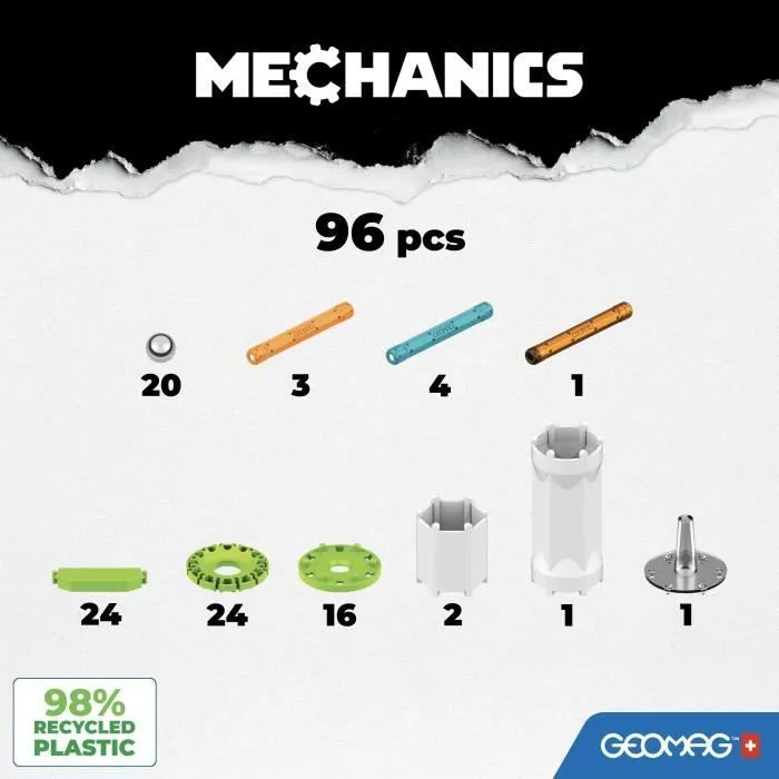 GEOMAG - MECHANICS MOTION RECYCLED FLYWHEELS 96 (756)-1