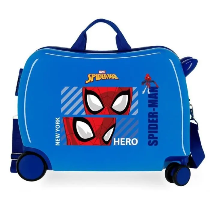 Valise enfant - Marvel - Valise trotteur Spiderman "Hero" - 50 x 38 x 20 cm - Bleu-0