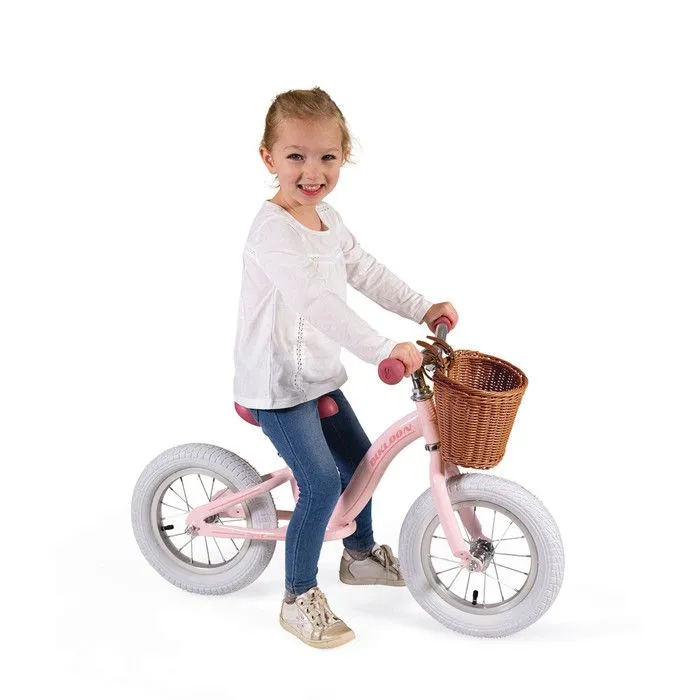 Draisienne Bikloon Métal Vintage Rose - JANOD - Pour Enfant de 3 à 6 Ans - Selle Réglable - Pneus Gonflables-2