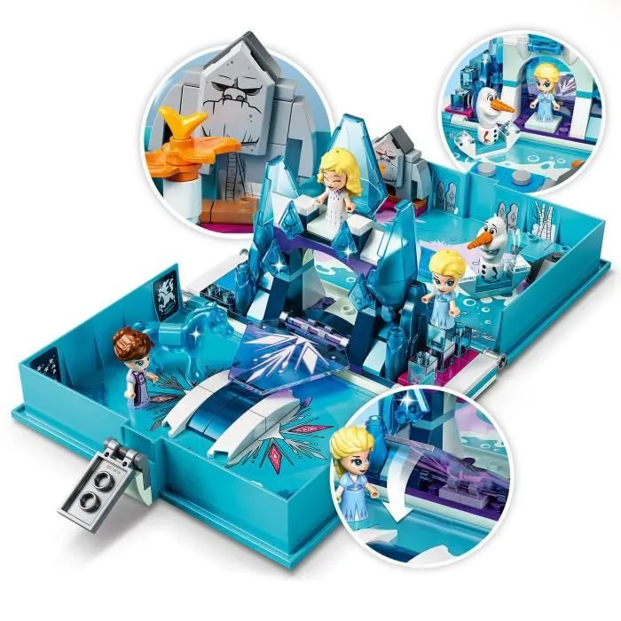 LEGO® Disney Princess™ 43189 La Reine des neiges 2 Les aventures d’Elsa et Nokk dans un livre de contes, Jouet créatif pour enfants-2