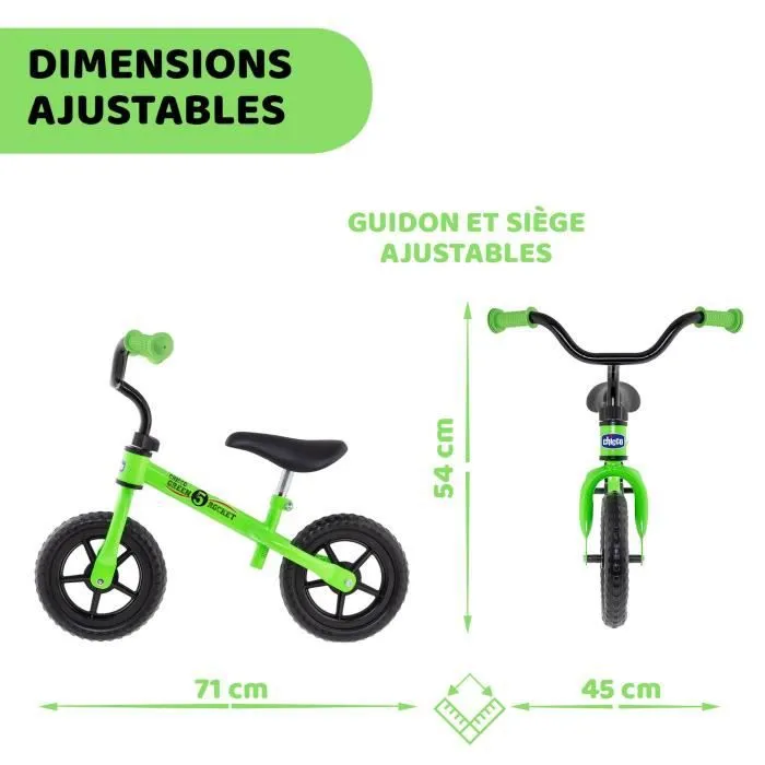 CHICCO Vélo Draisienne Rouge 10 pouces 2/5 ans-2