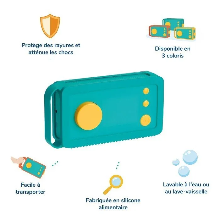 Console éducative - Lunii - Pack accessoires pour Ma Fabrique à Histoires - Casque audio Octave et Coque Odile de protection Verte-5