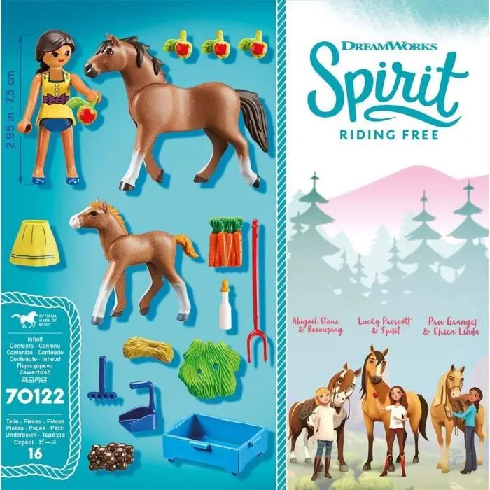 PLAYMOBIL Spirit - Apo avec cheval et poulain - Figurine et accessoires inclus-2