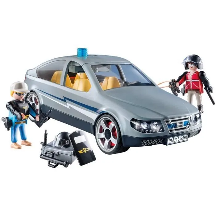 PLAYMOBIL 9361 - City Action - Voiture banalisée avec policiers en civil-2