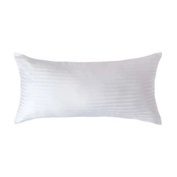 Taie d'oreiller Blanc 100% coton Egyptien 330 fils 40 x 80 cm-0