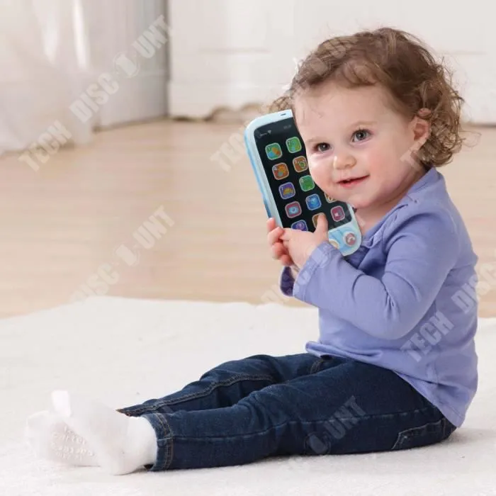 TD® Simulation intelligente musique téléphone portable enfants multifonction éducation précoce puzzle jouet apaisant cadeau de Noël-3