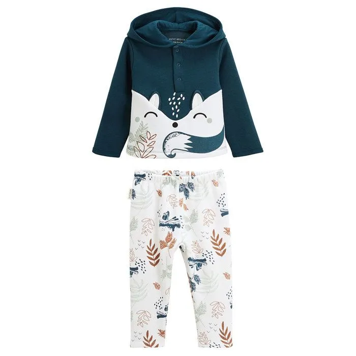 Ensemble en molleton sweat et pantalon bébé garçon Bivouac-0