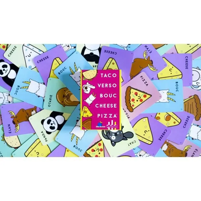 Jeu de société - Blue Orange - Taco Verso Bouc Cheese Pizza - Age 8 ans - Durée 10 min - Jeu d'ambiance-4