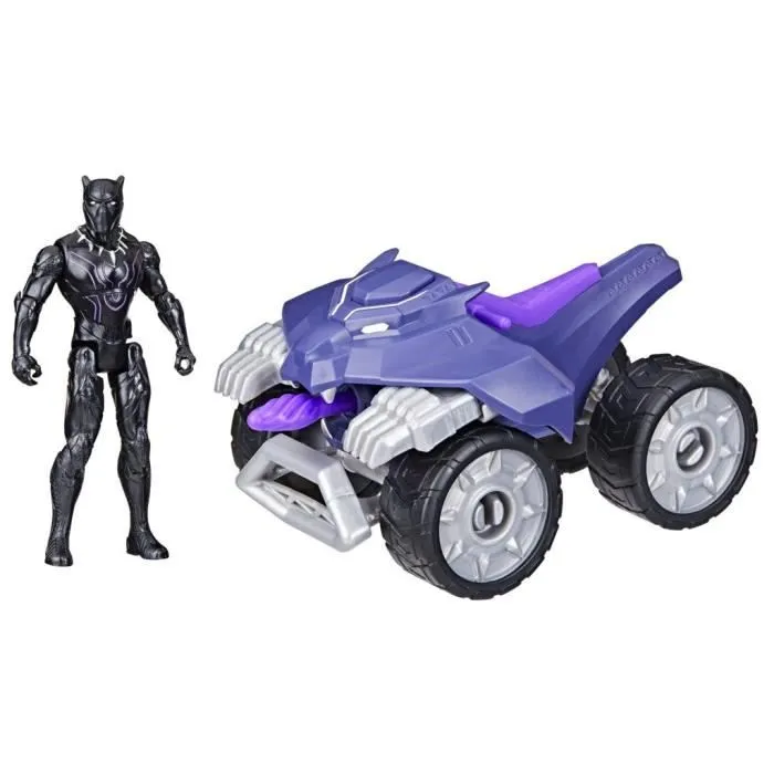 Black Panther VTT Coup de griffes, coffret de véhicule et figurine, Marvel Avengers Epic Hero Series-0
