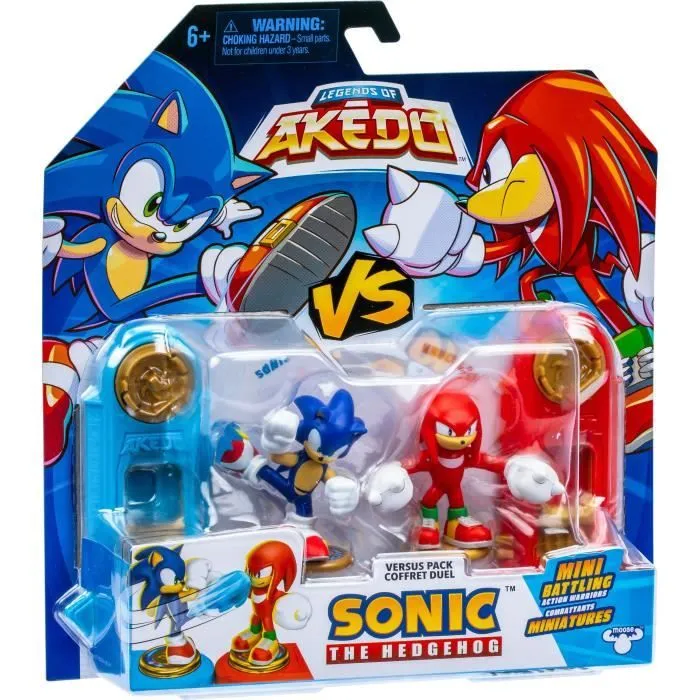 Duo de Figurines Sonic vs Knuckles - MOOSE TOYS - AKEDO - Pack de combat rapide, 2 figurines et contrôleurs inclus-5