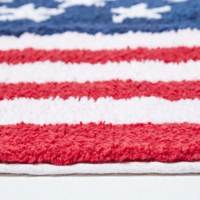 Tapis de bain teufté drapeau USA 100% Coton-2