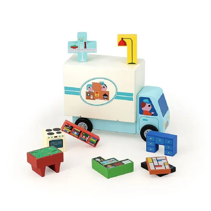 Vilac - Jeu de logique en bois Déménagement-3