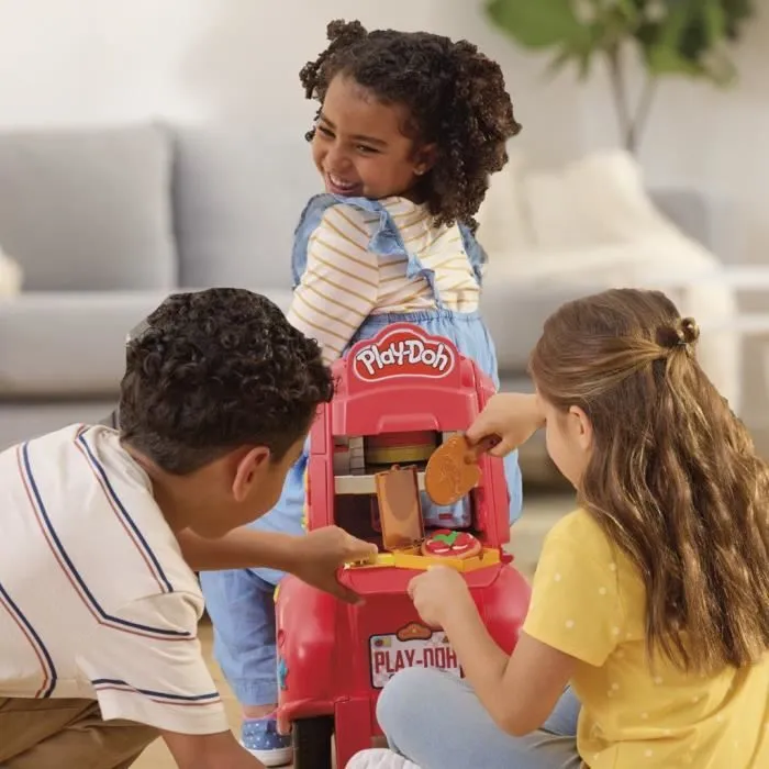 Play-Doh Mon scooter à pizzas, jouets de loisirs créatifs avec pâte à modeler pour enfants-4