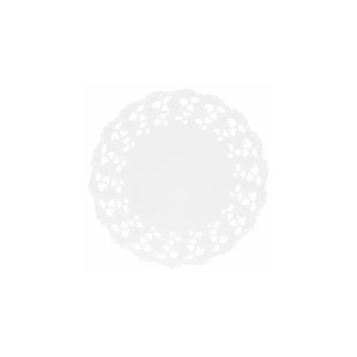GDP - Napperons dentelles rondes ajourés Ø 11,5cm blanc - 250 pcs Blanc-0