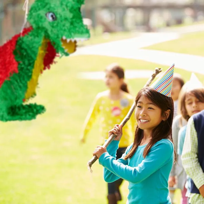 Piñata - Relaxdays - Dragon coloré - Décoration anniversaire - Remplissable - Mixte-2