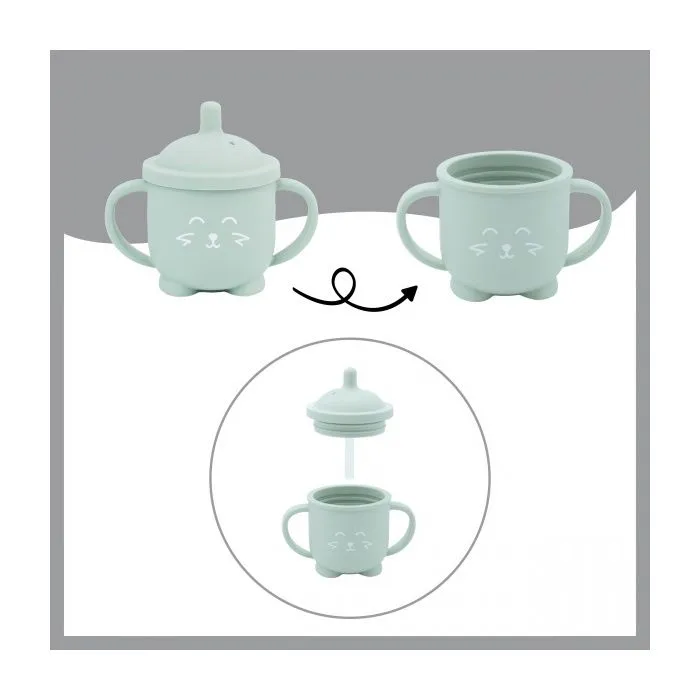 Gourde à paille bébé ISY CUP en silicone - BABYMOOV - 150ml - Hermétique & ergonomique-2