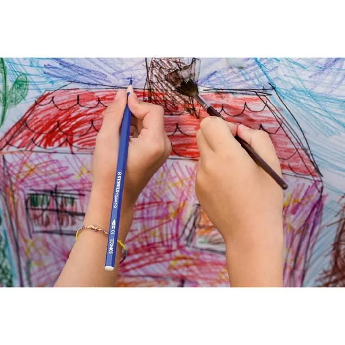 Crayons aquarellables - Stabilo - Aquacolor - 36 pièces - Fixé - Multicolore-2