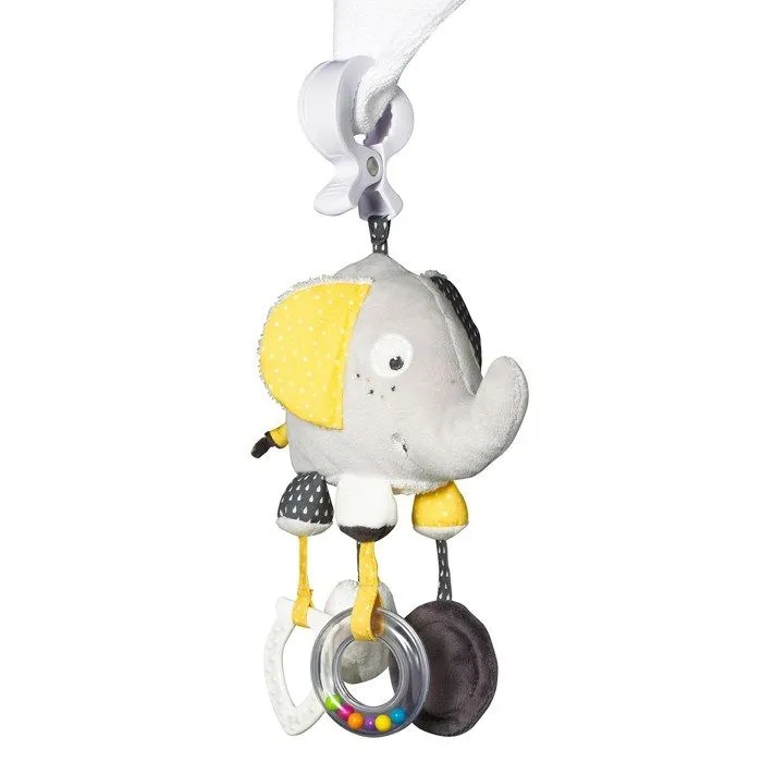 JOUET D'ACTIVITÉ À PINCE BABYFAN - SAUTHON - GRIS - ANNEAU DE DENTITION - MIROIR - BILLES-0