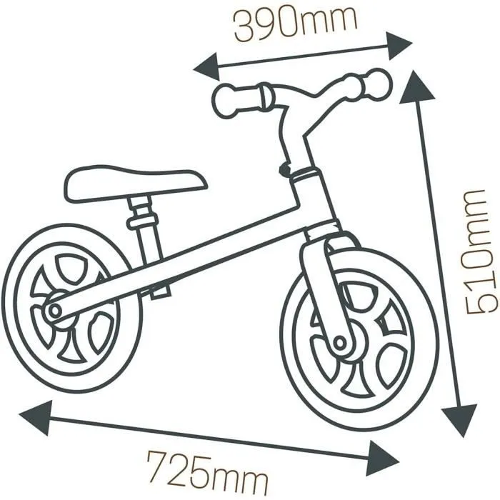 Draisienne - SMOBY - First Bike - Ultra légère - Réglable - Mixte-3