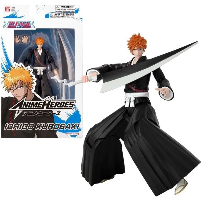 Figurine Anime Heroes 17 cm - Kurosaki Ichigo - Bleach - BANDAI-0