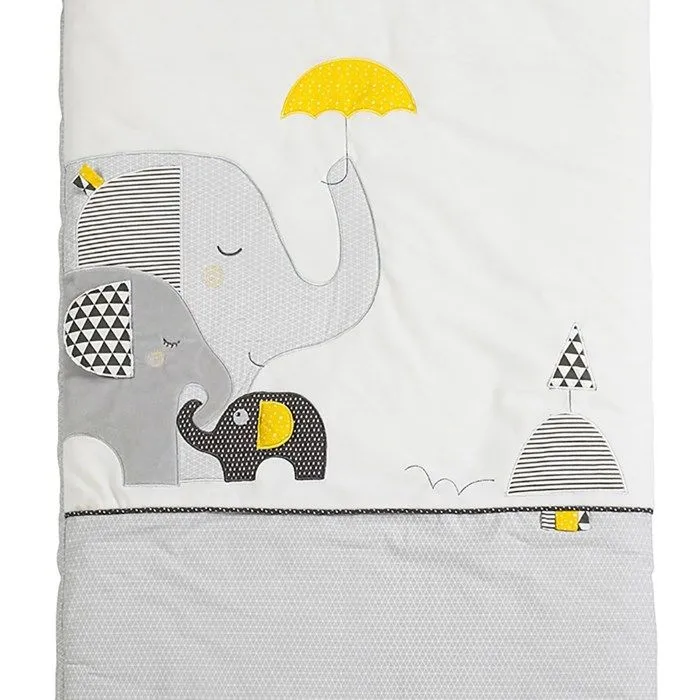 Edredon pour lit bébé en coton gris - Babyfan - 70x140cm - Uni - Mixte-2