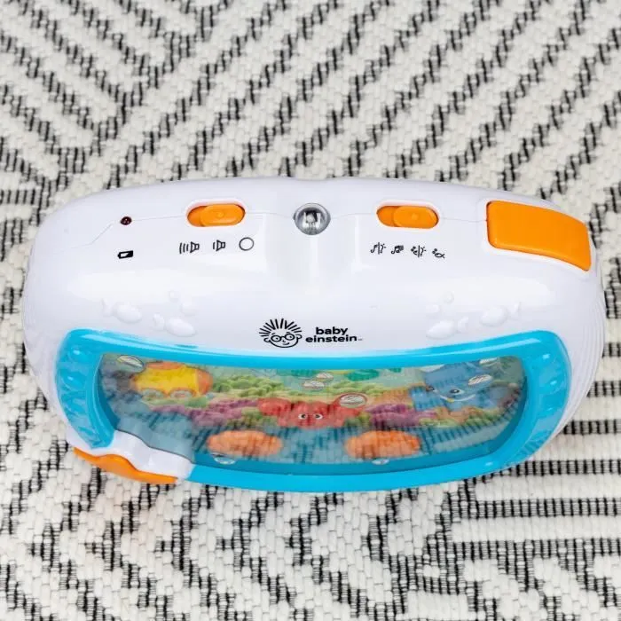 BABY EINSTEIN Veilleuse - Rêves marins - Réglage 25 min lumière, son, musique ou bruit de l’océan, attache lit, télécommande-6