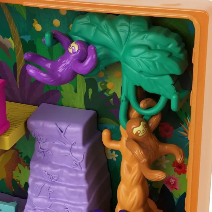 Coffret Univers Le Jus de Fruits Safari - POLLY POCKET - 5 surprises, 2 micro-figurines et autocollants-3