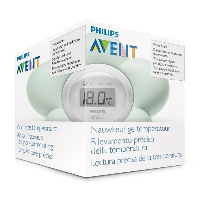 PHILIPS AVENT SCH480/00 Thermomètre Numérique étanche - Vert-2