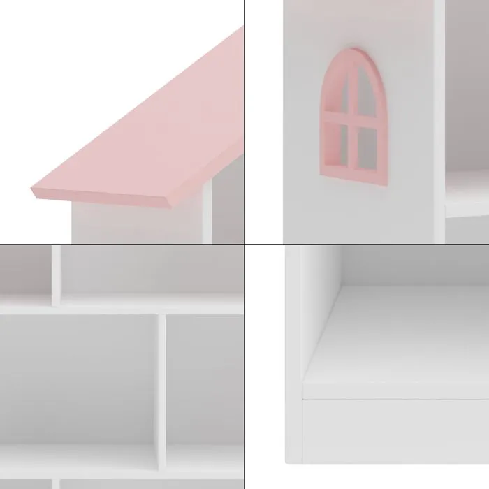 Bibliothèque pour enfants Stange 107 x 83 x 30 cm blanc-5