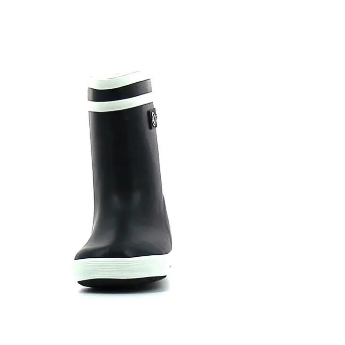Bottes de pluie enfant - Aigle - Lolly Pop Fur - Noir/Marine - Caoutchouc - Doublure polyester/coton-2