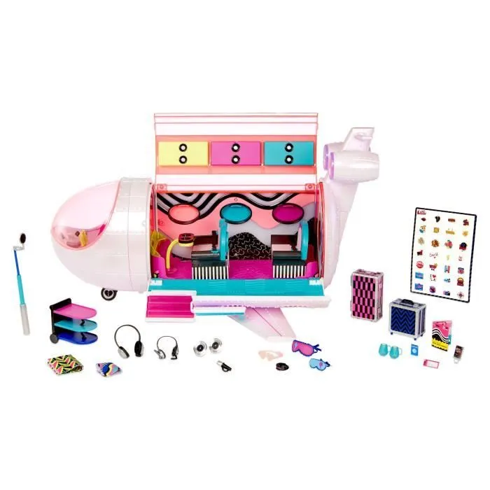 L.O.L. Surprise OMG - Avion Rouge et Blanc - Coffret de Jeux, Accessoires et Poupées pour Enfant-2