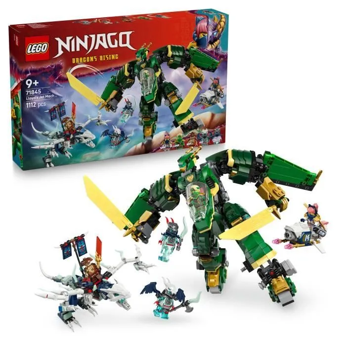 LEGO NINJAGO 71845 L’Avion-Robot De Lloyd - Jeu De Construction Pour Garçon Dès 9 Ans-0