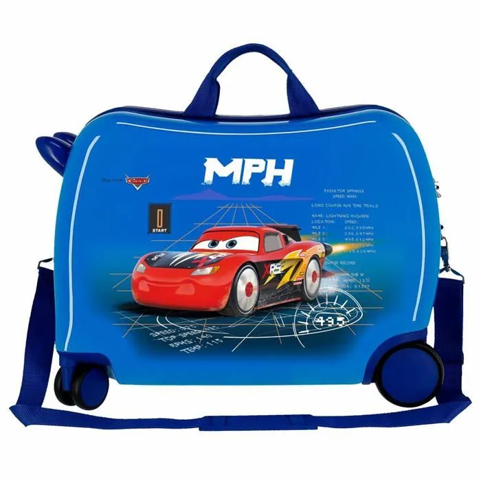 Disney Cars Rocket Racing Valise Enfant Bleu 50x38x20 cms Rigide ABS Serrure a combinaison 34L 2,1Kgs 4 roues Bagage a main-1