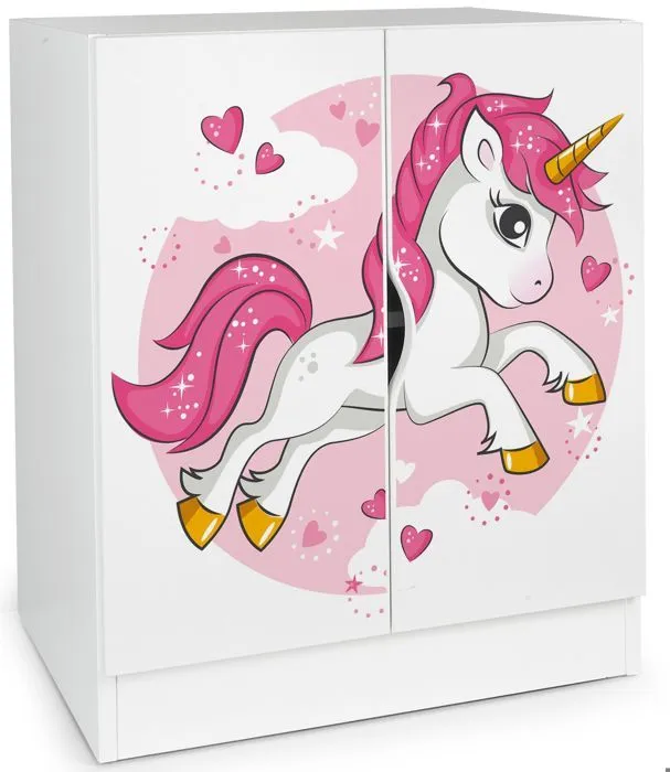 Armoire fonctionnelle  - Roma - Meubles pour enfants, commode au design magnifique Lovely Licorne-1