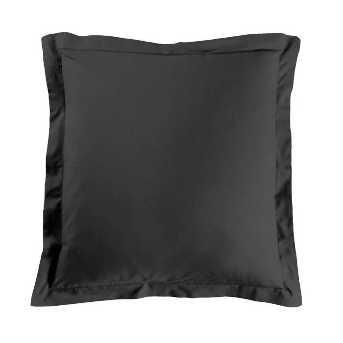 Taie d'Oreiller "Lina" 63x63cm Noir-0